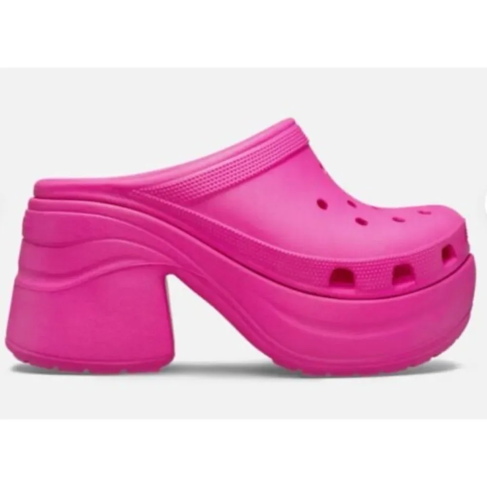 CROCS  Siren Platform Clog in Pink Size W10 / M8 ~ Like New